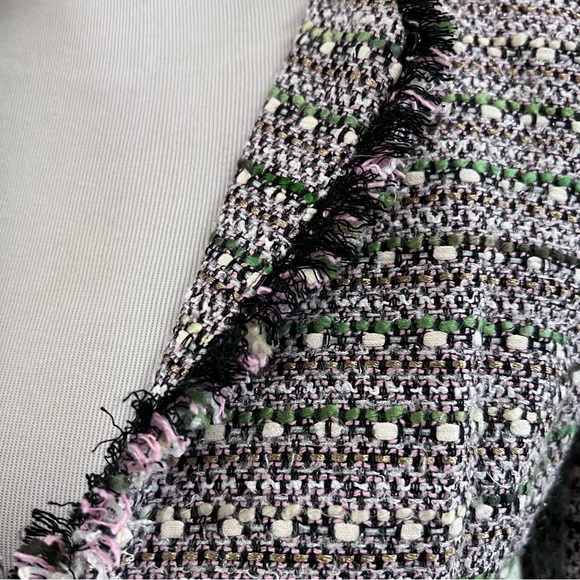 Boden Tweed Multicolor  3/4 Sleeve Blazer Size US 6 - Picture 2 of 9